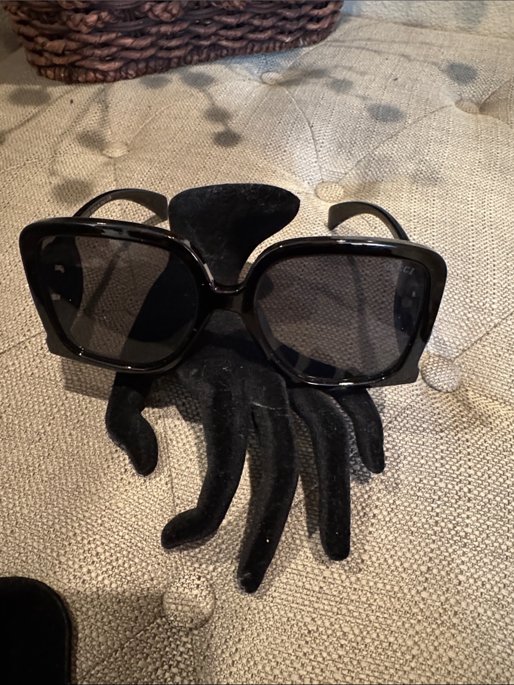GG Black Square Cool Design Frame Sunglasses